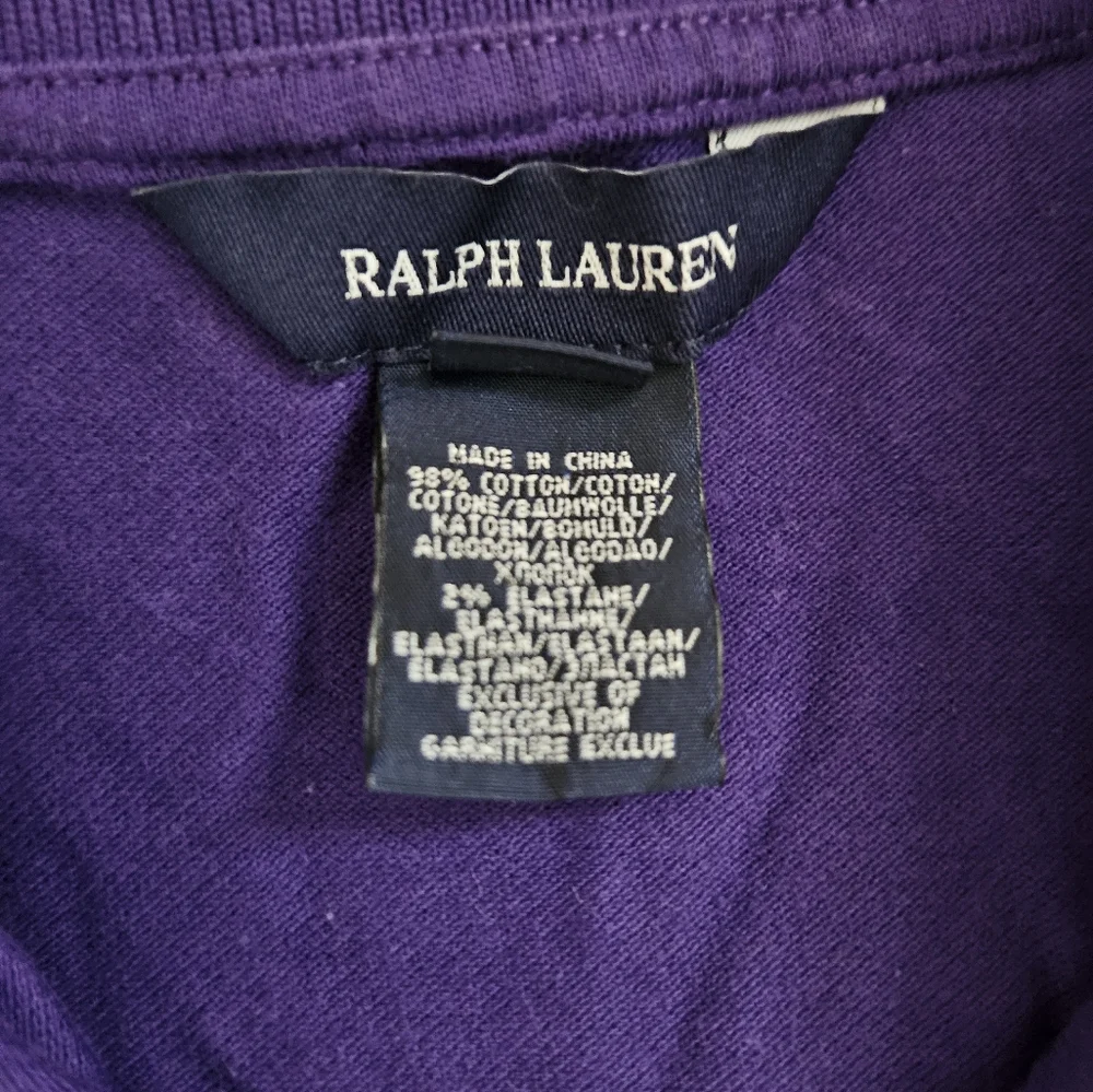Ralph Lauren girls purple polo shirt XL(16)